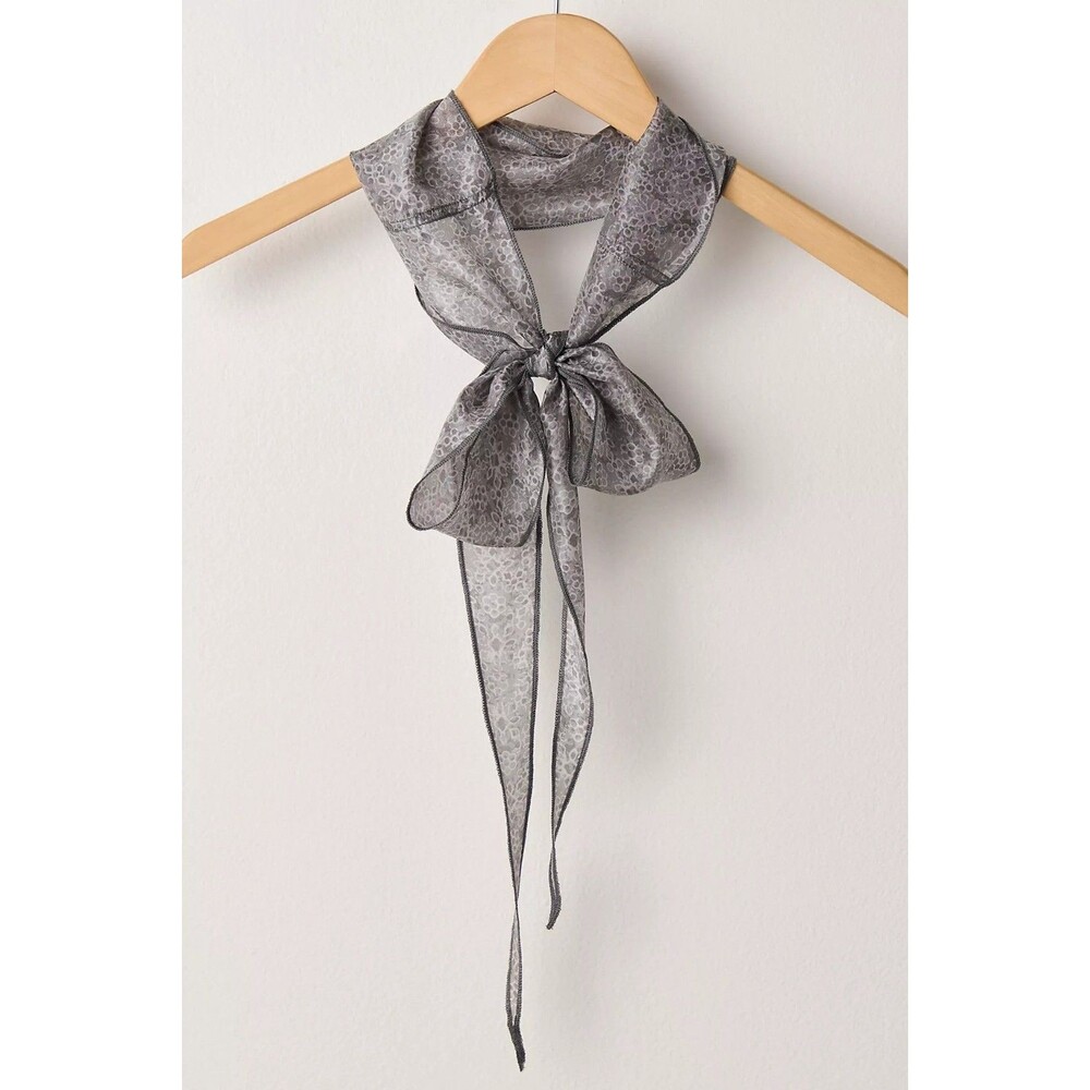 Free People Tilly Skinny Silk Convertible Scarf Neck Handbag Print O/S 291168